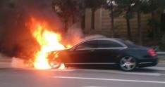 “Mercedes” yandı