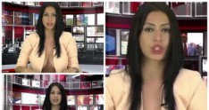 Aparıcı sinəsi açıq geyimdə efirə çıxdı