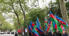 Azərbaycan diasporu Strasburqda Türkiyəyə dəstək aksiyası keçirib