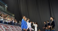 Mehriban Əliyeva İslamiadada bədii gimnastika yarışlarının qaliblərini mükafatlandırıb 