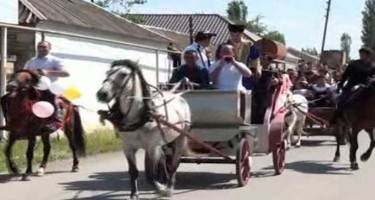 Azərbaycanda qeyri-adi toy karvanı