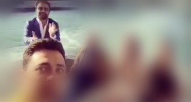 İslamla Fərdanın yaxtada Pelinlə görüntüləri