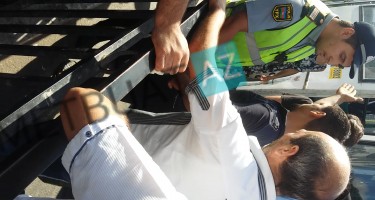 Bakıda polis və mülki şəxs arasında dava