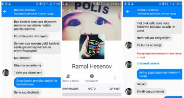"Polis əməkdaşı"ndan xanım yazara əxlaqsız təkliflər