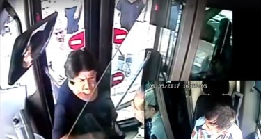 Bakıda qadın avtobus sürücüsünü söydü