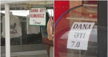 Bakıda 7 manata satılan mal ətidir, yoxsa...?