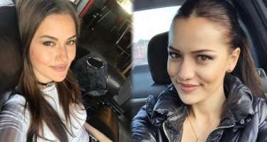Fahriye Evcen  reklama çəkilir 