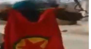 PKK bayraqlarına od vuruldu