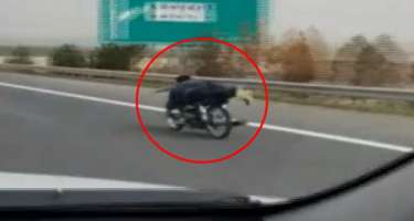 Motosikletçilər baxın nə etdi?