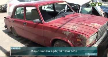 Salyanda 2 nəfərin öldüyü dəhşətli qəzanın GÖRÜNTÜLƏRİ