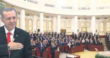 Prezident Ərdoğan Özbəkistanda ayaqda alqışlanıb