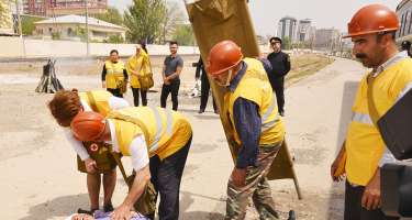 Bakı sərnişin stansiyasında obyekt mülki müdafiə məşqi keçirilib 