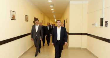 Sahil Babayev Gəncə şəhərində yaradılan Regional Peşə Tədrisi Mərkəzində olub