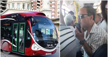 Bakıda avtobusda DAVA