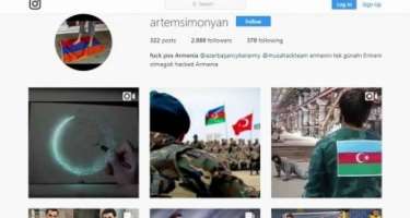 Erməni futbolçunun səhifəsində Azərbaycan bayrağı 