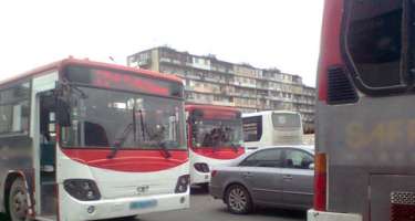 Paytaxtda avtobusların hərəkətinə məhdudiyyət -