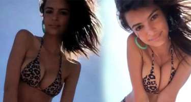 Məşhur modelin cazibədar rəqsi 