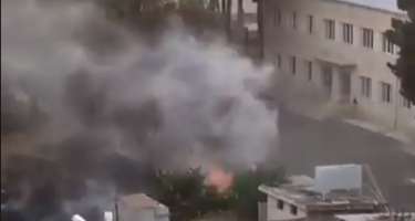 Bakıda quru otları yandırmaq istədilər