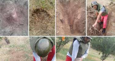 Ağstafada partlamış raket hissələri tapıldı 