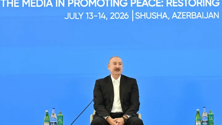 Prezident IV Şuşa Qlobal Media Forumunda iştirak edir -