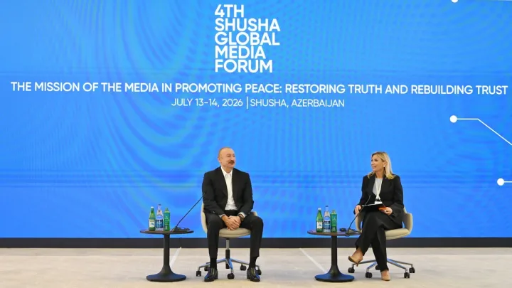 Prezident IV Şuşa Qlobal Media Forumunda iştirak etdi
