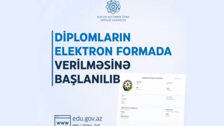 Məzunlara elektron diplomların verilməsinə başlanılıb