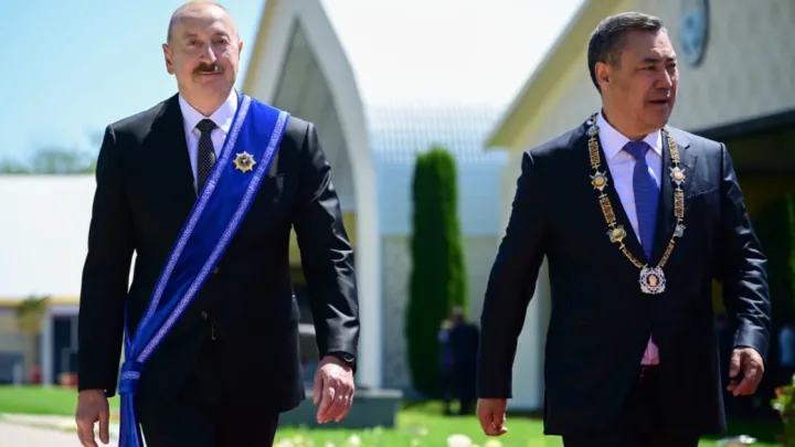 Prezidentin Qırğızıstan səfərindən görüntülər - 