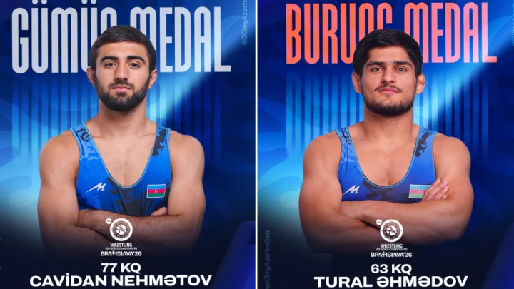 Azərbaycan güləşçiləri dünya çempionatına iki medalla start veriblər