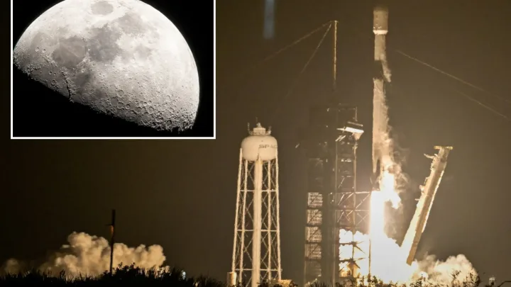 "SpaceX"in 4 tonluq raketi Ayda krater yaratdı - 