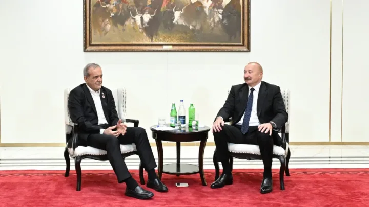 Bişkekdə Əliyevlə Pezeşkianın görüşü oldu -
