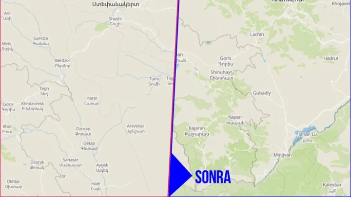 Qarabağın toponimləri beynəlxalq rəqəmsal xəritədə yeniləndi