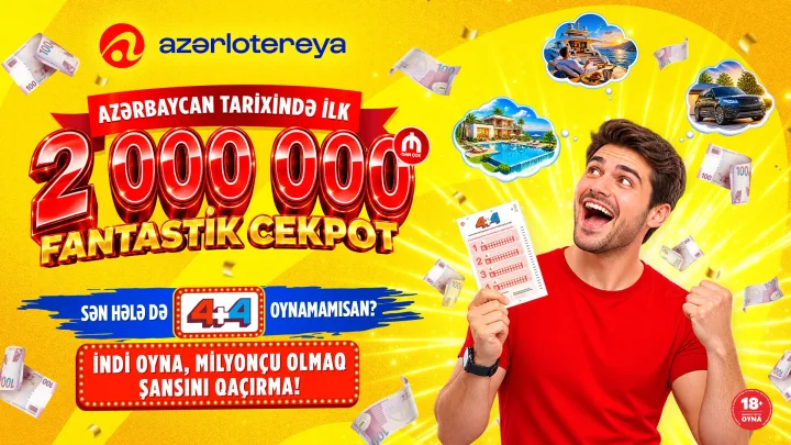 Tarixi rekord: cekpot ilk dəfə 2 000 000 manatı keçdi