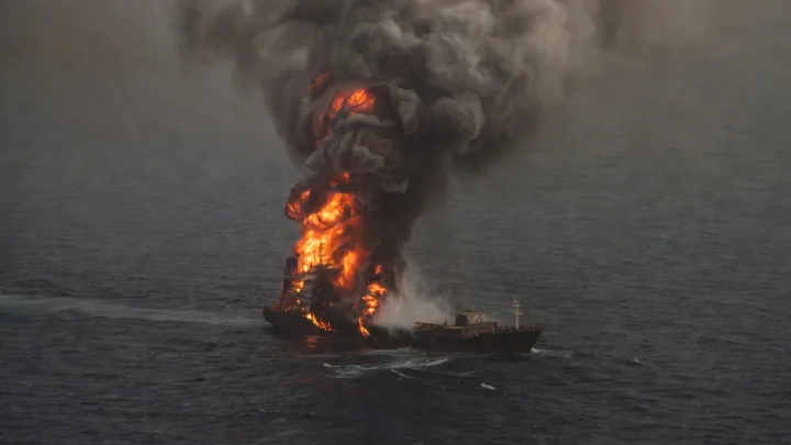 Hörmüzdə tanker vuruldu - 