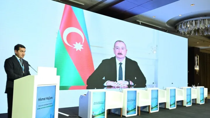 İlham Əliyev konfrans iştirakçılarına müraciət ünvanladı