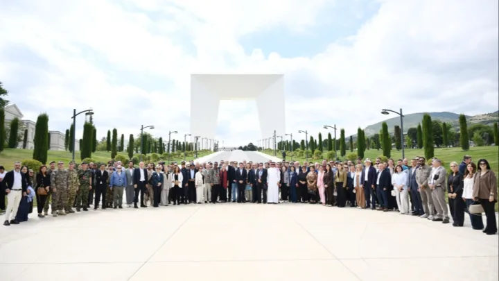 Diplomatik korpusun nümayəndələri Xankəndi Zəfər parkında -