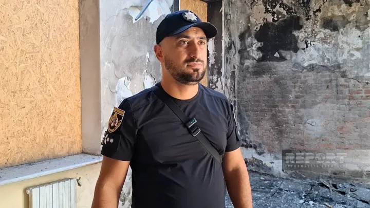 Ukraynada azərbaycanlı polis rəisinin otağı dronla vuruldu -