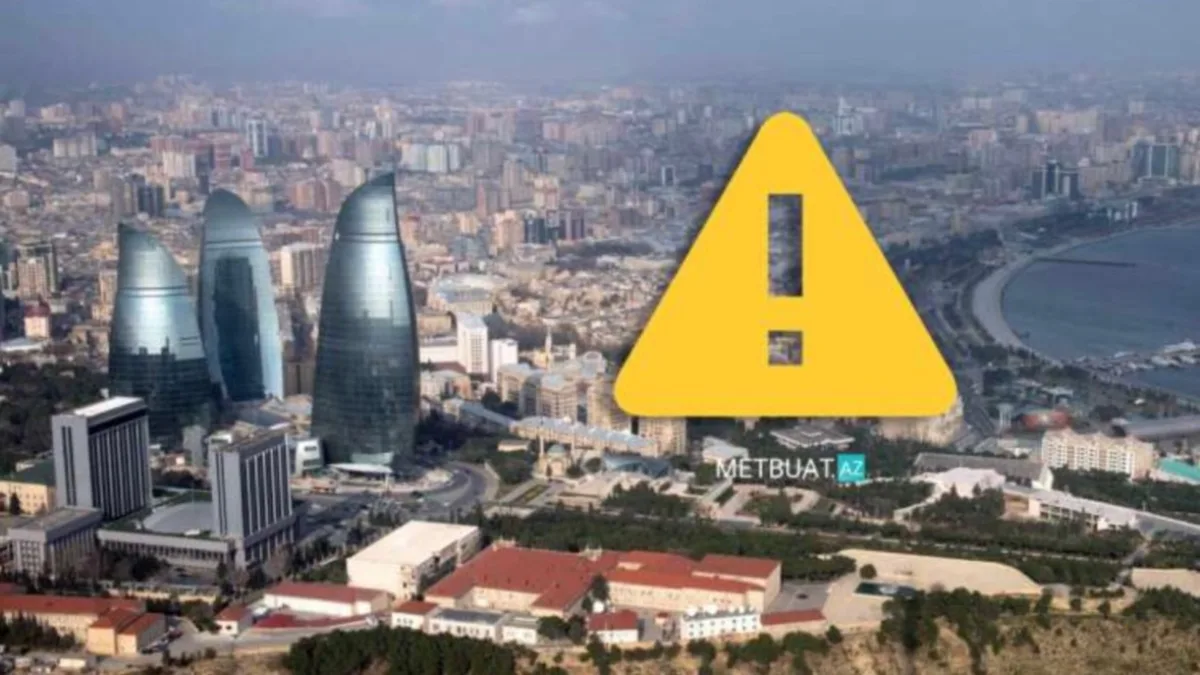 Bakıda sarı və narıncı xəbərdarlıq verildi