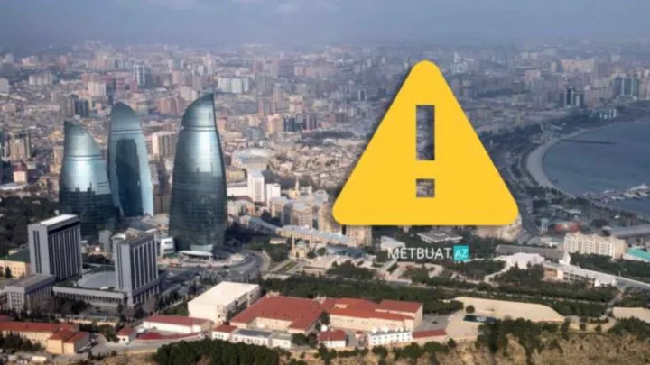 Bakıda sarı və narıncı xəbərdarlıq verildi