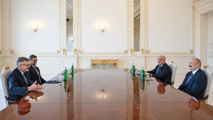İlham Əliyev Corc Volkeri qəbul etdi -
