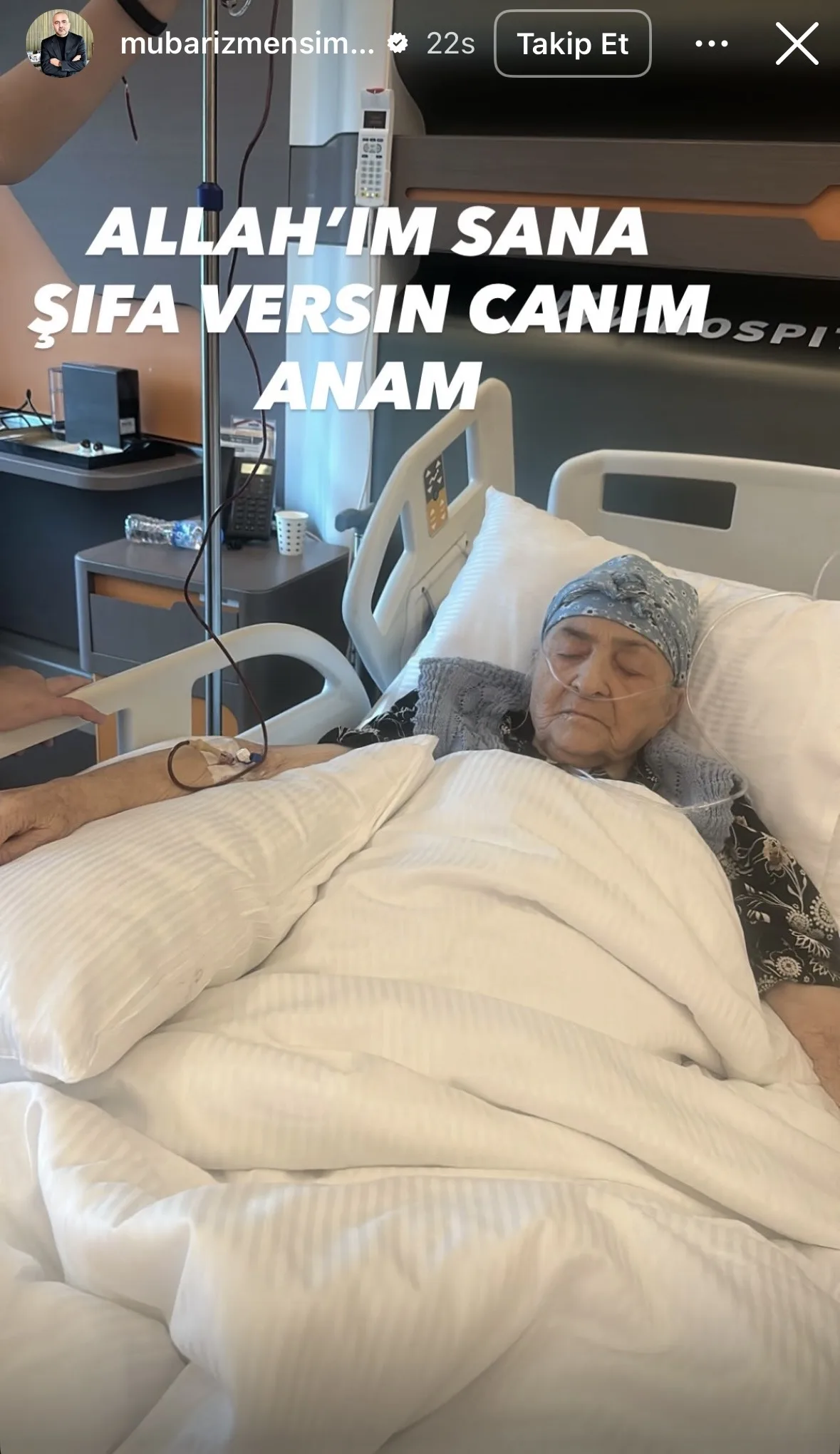 Mübariz Mənsimovun anası xəstəxanaya yerləşdirildi -
