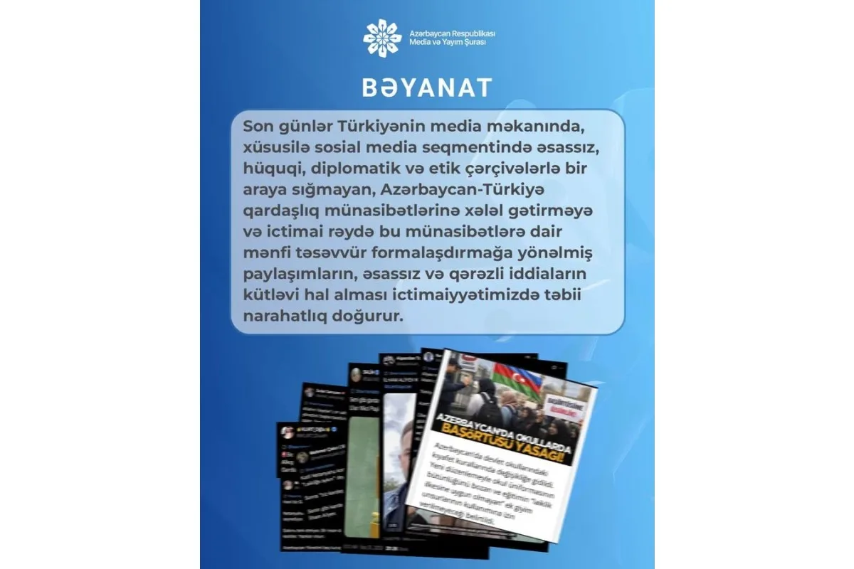 Azərbaycan Türkiyə mediasındakı “qarayaxma kampaniyaları” ilə bağlı tədbir görülməsini gözləyir