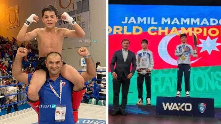 15 yaşlı göyçaylı kikboksçu dünya çempionu oldu - 