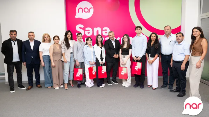 “Nar” ilin ən yüksək nəticə göstərən abituriyentlərini mükafatlandırdı