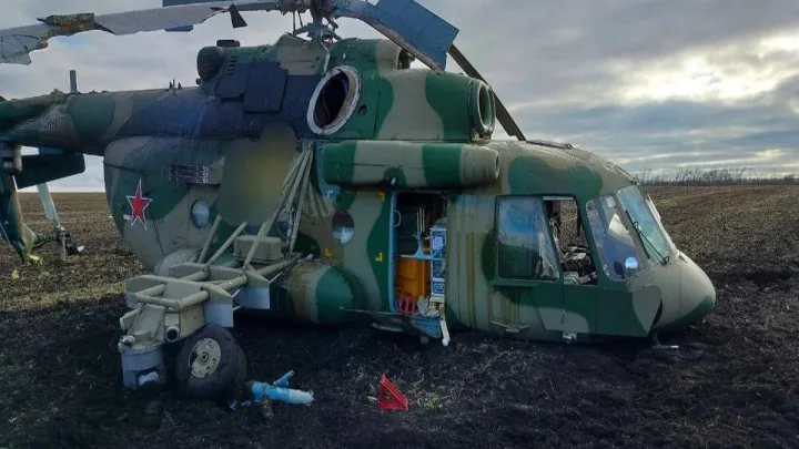 Rusiyada hərbi helikopter qəzaya uğradı -
