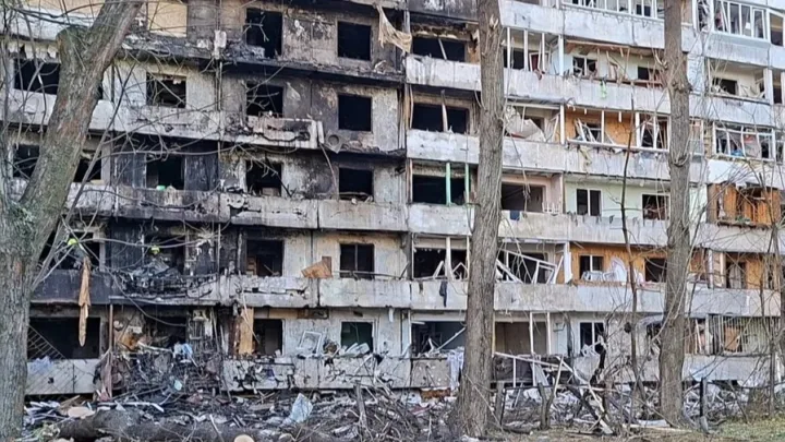 Kiyevdə azərbaycanlı ailənin mənzili dağılıb