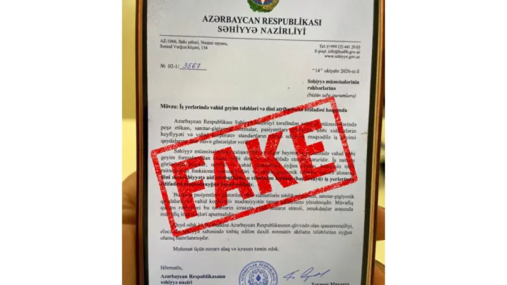 Media və Yayım Şurası və Səhiyyə Nazirliyindən birgə açıqlama