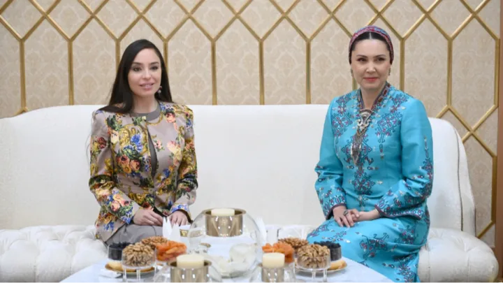 Leyla Əliyeva Türkmənistanda səfərdədir -