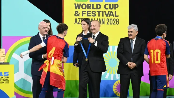 İlham Əliyev final matçını izlədi