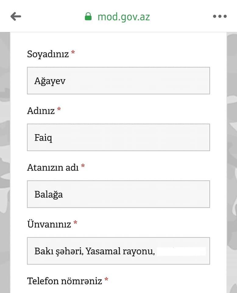 Xalq artisti orduya yazıldı: Əsgər getmək istəyir - 