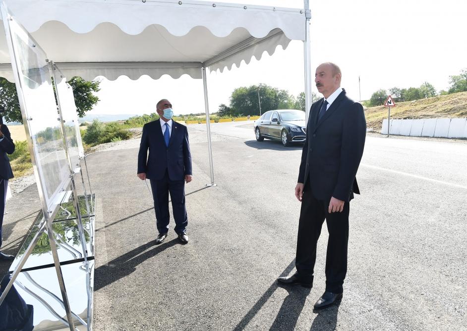 Prezident avtomobil yolunun yenidən qurulması layihəsi ilə tanış olub - 